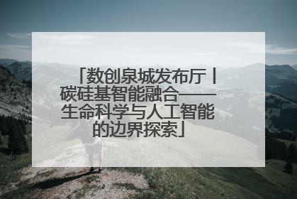 数创泉城发布厅丨碳硅基智能融合——生命科学与人工智能的边界探索